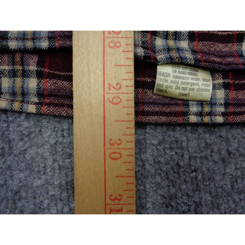 Vintage Pendleton Shirt Mens M Red Plaid Wool Button Up Outdoor Hiking USA - Picture 10 of 10